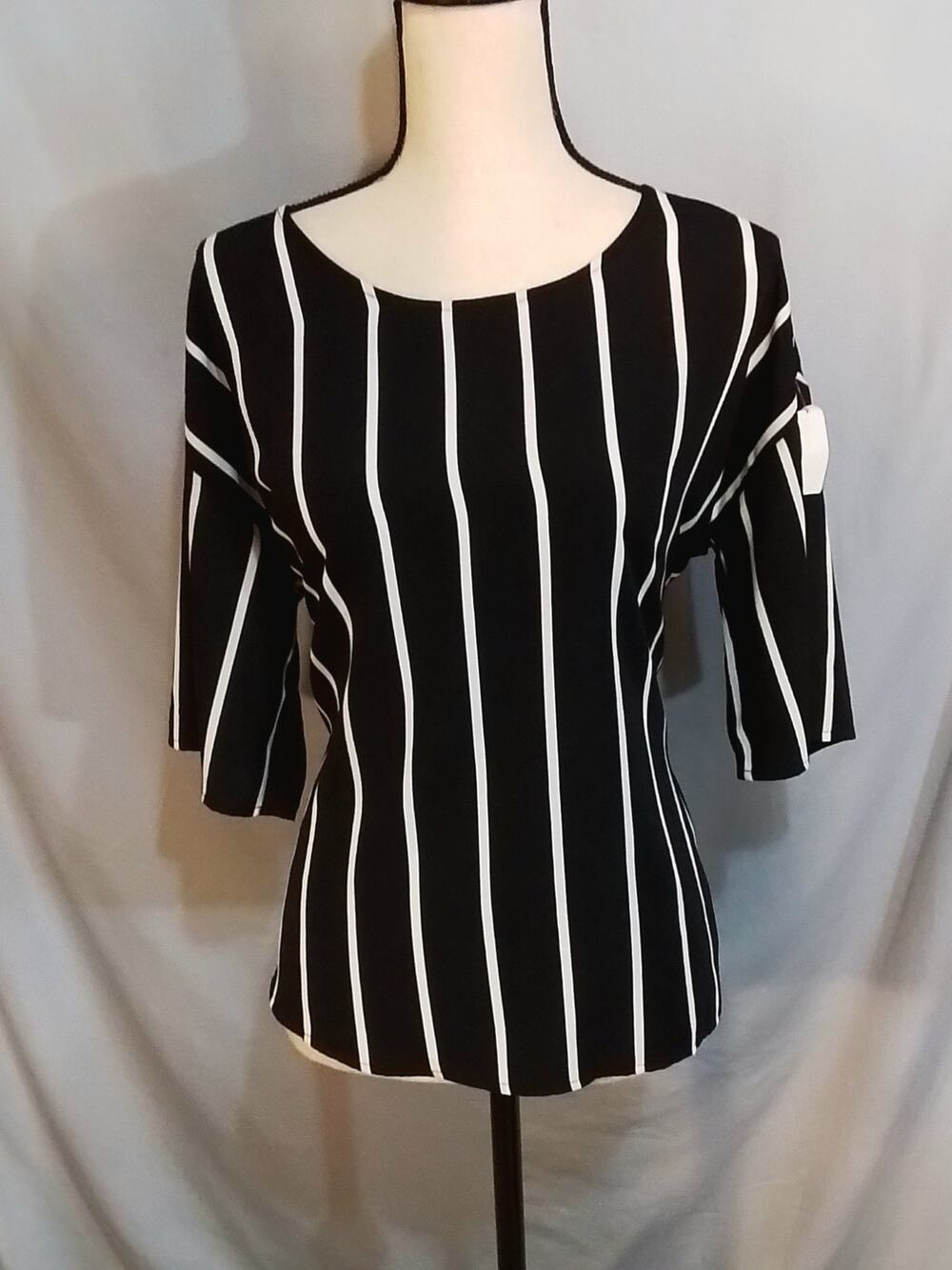 West Koi  black with white strip top